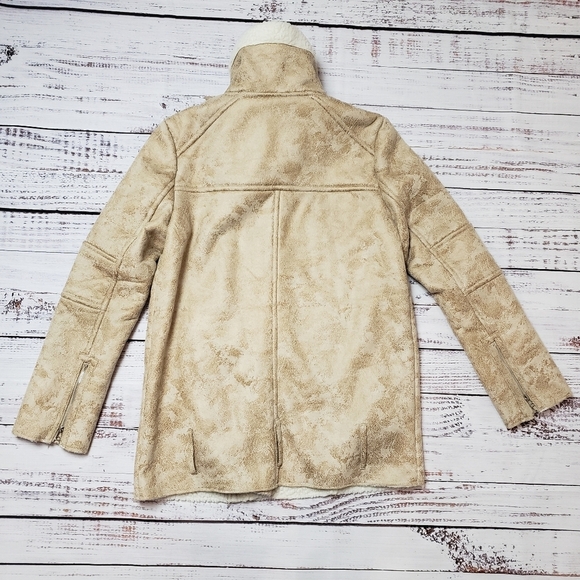 E&Joy by Etam Faux Fur/sherpa/Suede  Womens Coat - Picture 2 of 10